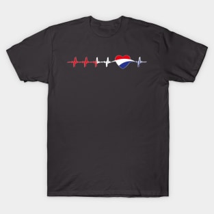 Holland heartbeat flag T-Shirt